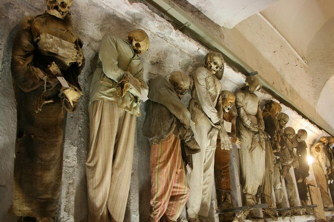 4-Hour Tour of the Capuchin Catacombs and Monreale Cathedral from Palermo - Stop One: Capuchin Catacombs corridors, tickets, and what the visit feels like