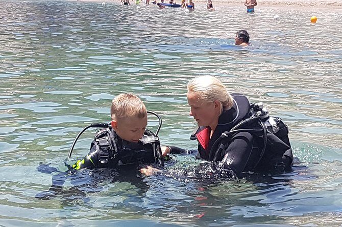 Bubble maker (scuba diving for children) - The underwater 30 minutes at about 2 meters: what 1 instructor for up to 2 means