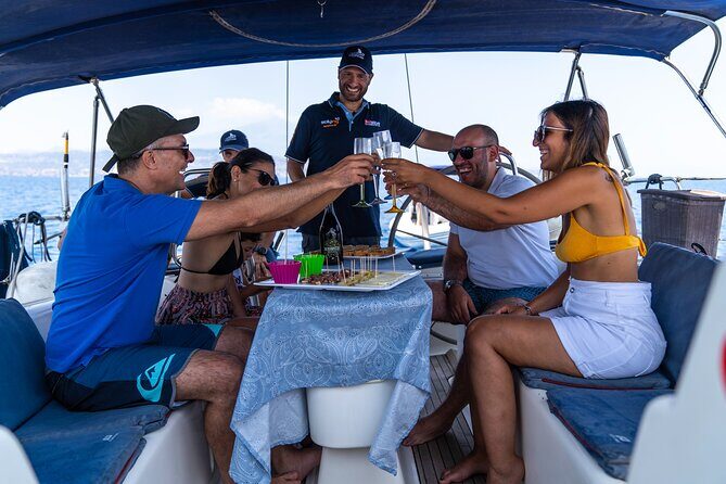 Catania boat tour along the coast with aperitif and snorkeling - The 4-hour route: Aci Castello, Aci Trezza, and Isola Lachea