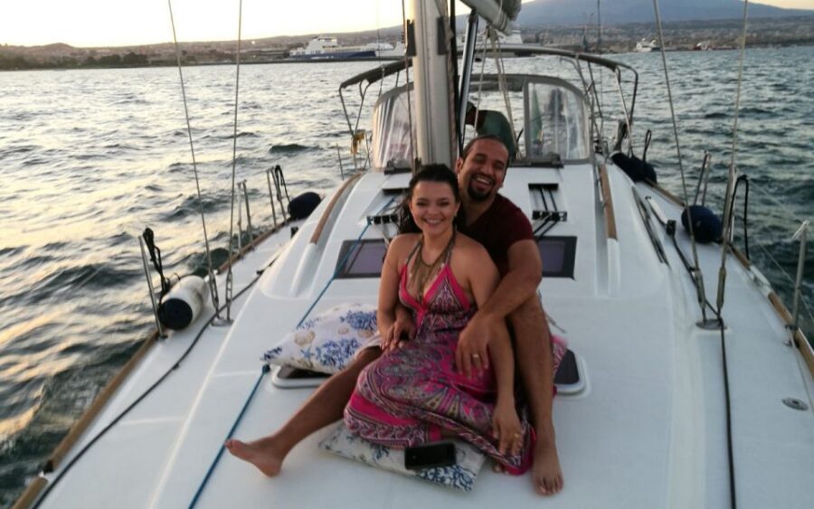 Catania: Guided Sunset Sailing Trip with Aperitif & Prosecco - The swim stop at sunset: worth it, but set expectations