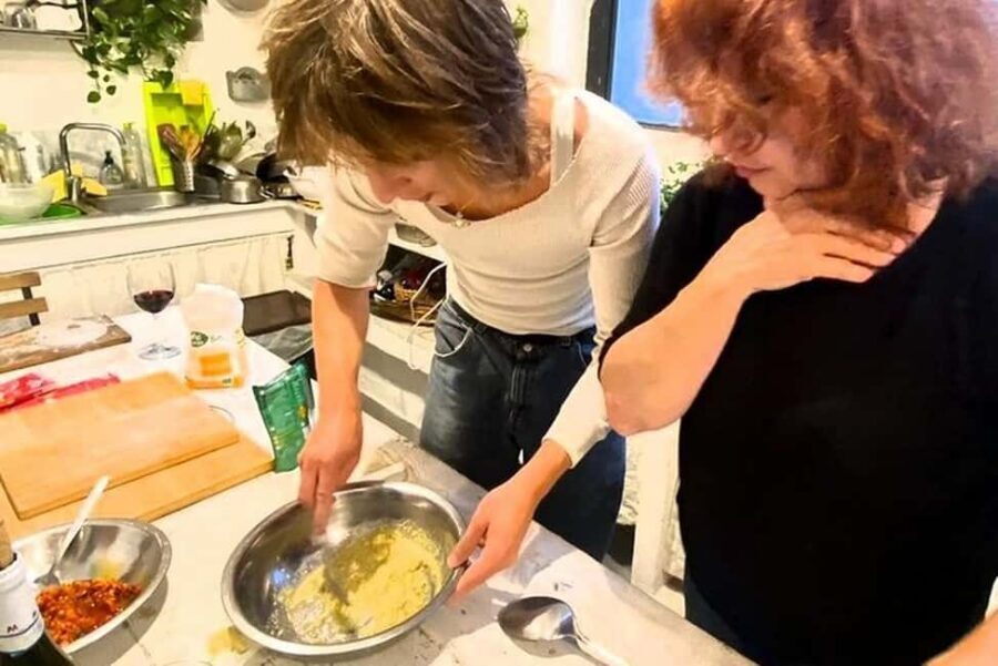 Catania: Pistachio Ravioli, Pasta Home Cooking Class w/ Wine - Bronte Pistachios and the Filling That Isn’t Just Green Stuff
