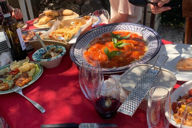 Cook, Eat & Embrace Sicily-An Authentic Cooking Experience - Food, wine, and liqueurs: what the meal feels like at the table