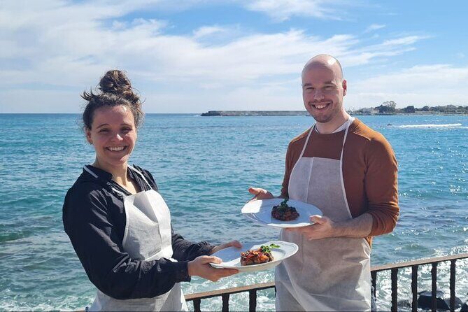 Cooking Class with Seaview with Chef Mimmo - Apron on: start with Caponata Siciliana