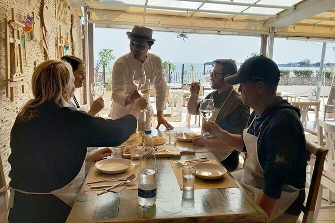 Cooking Class with Seaview with Chef Mimmo - Wine tasting, focaccia, cheese, and a proper Sicilian warm-up