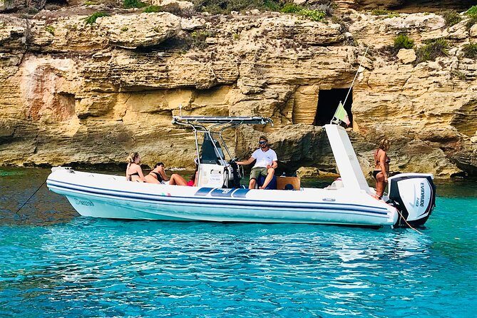 Daily Egadi Tour: Favignana and Levanzo in Rubber Dinghy - Grotta del Bue Marino: tuff-carved coast and a quick reset