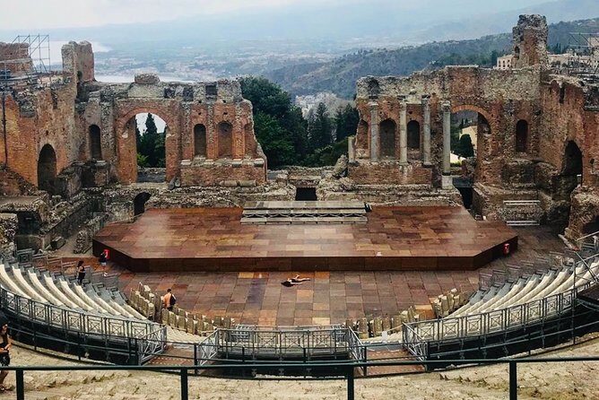 ETNA and TAORMINA departing from PALERMO, Private Tour - Taormina: Porta Messina, medieval lanes, and the famous sea terrace