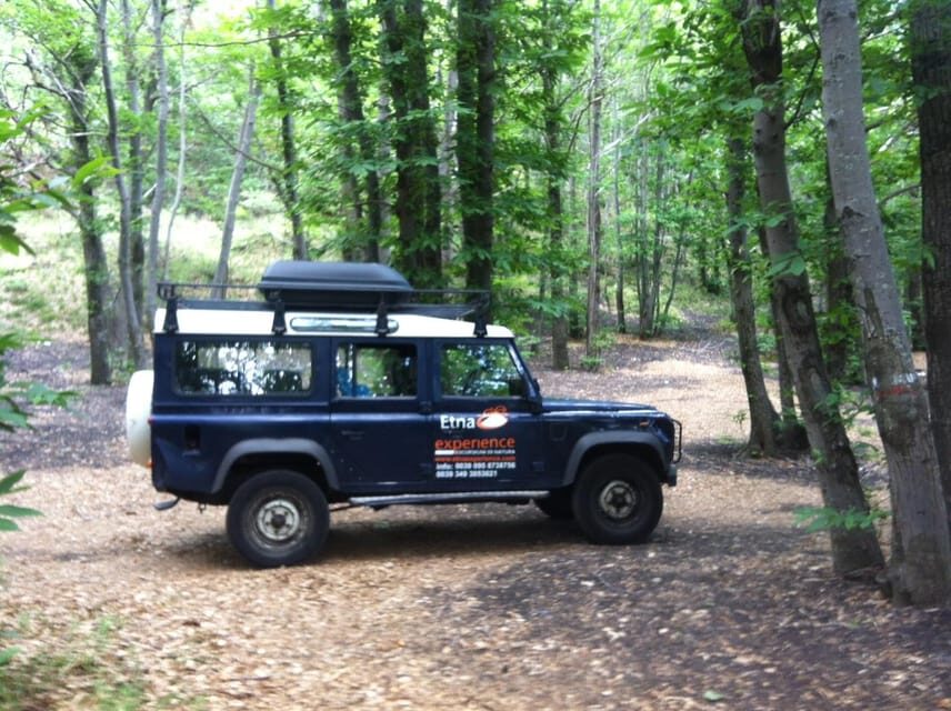From Catania: 4x4 Mt Etna Jeep Tour - Lunch at a mountain shelter: light food, Etna wine, and real comfort