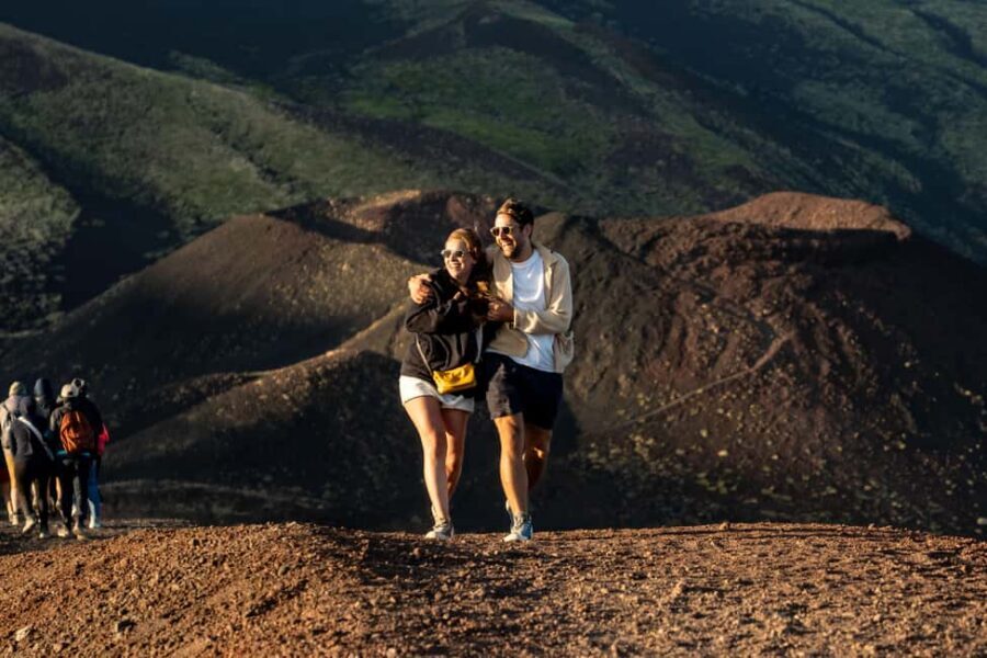 From Catania: Mount Etna Sunset Tour with Tasting and Cave - A Sunset You Can Actually Plan For