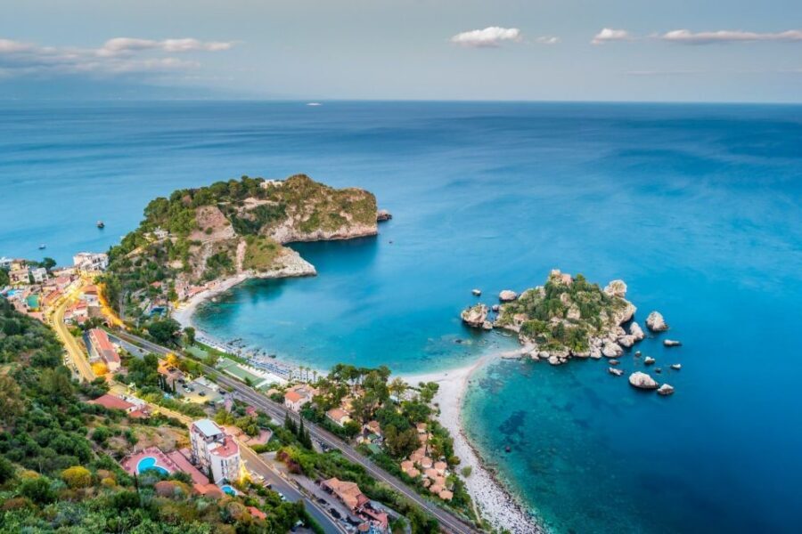 From Catania: Taormina, Isola Bella, and Castelmola Day Trip - Isola Bella Bay: swimming time plus a stair to respect