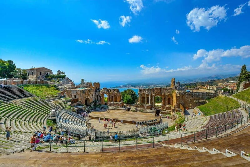 From Catania: Taormina, Isola bella & Castelmola tour - Taormina Old Town, Ancient Theatre Views, and the Walk You Can Stretch