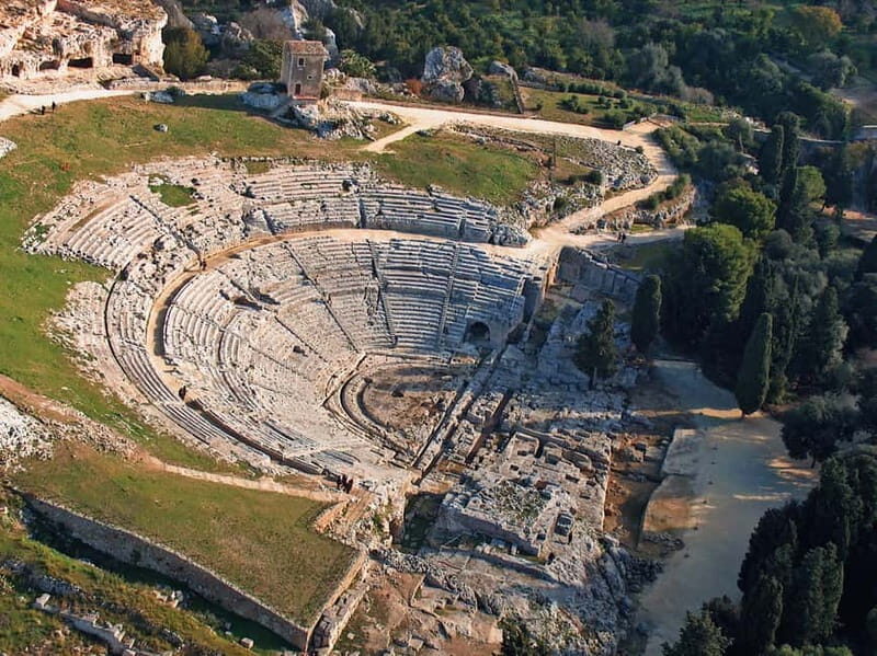 From Taormina: Full-Day Guided Tour of Syracuse - Syracuse archaeology: Greek Theater and the Ear of Dionysius