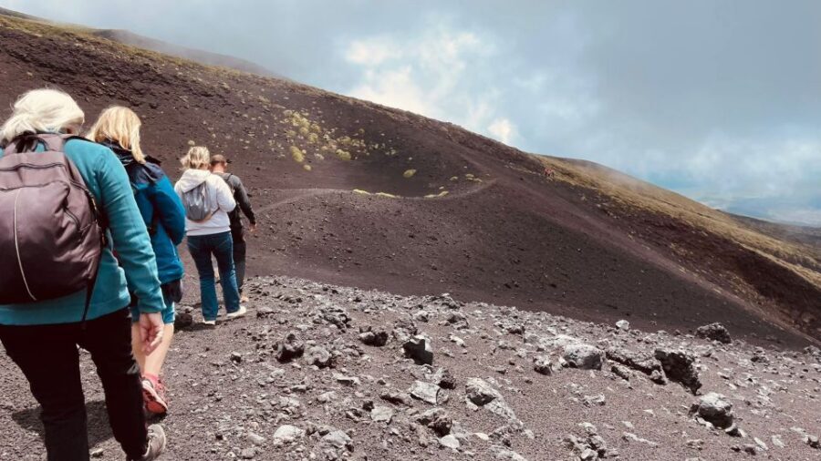 From Taormina: Mount Etna Guided Bus Tour - Photo Stops, On-Site Walking, and the Chalet Lunch Window