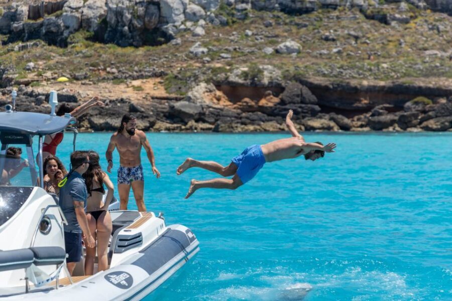 From Trapani: Egadi Islands Day Tour by Boat - Cala Rossa and the Favignana snorkeling stretch