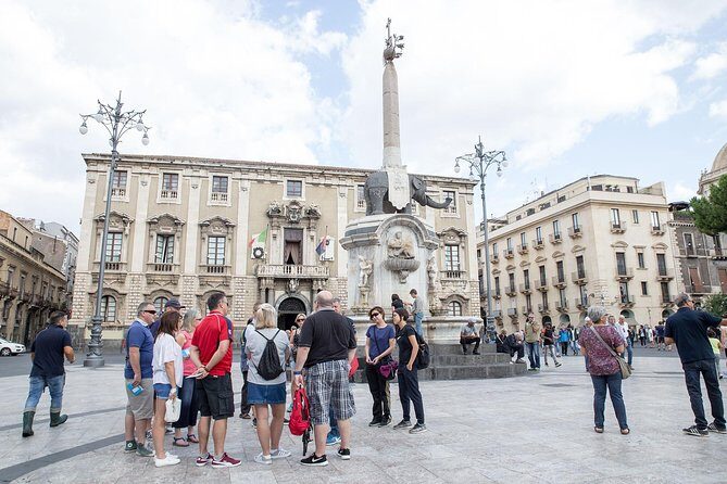 Gastronomic Street Food Tour of Catania - Piazza Stesicoro and the Roman amphitheater feeling