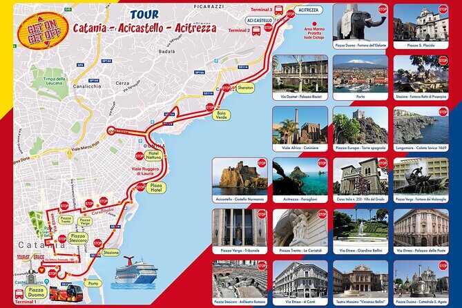 Hop on hop off Catania-Acicastello-Acitrezza panoramic bus - The English audio issue: what to expect and how to cope