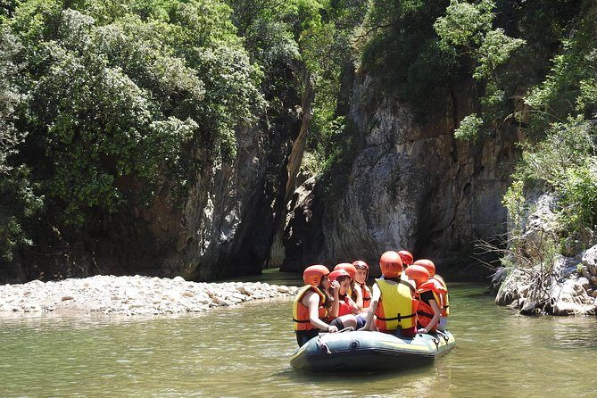 Inflatable boat excursion Gole di Tiberio on the Madonie near Cefalù - Price and value: $28.97 for guided gorge time that includes gear