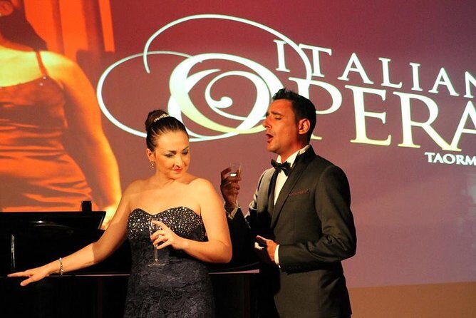 Italian Opera in Taormina - Nazarena Theatre timing: 9:15pm and a drink before the music turns full volume