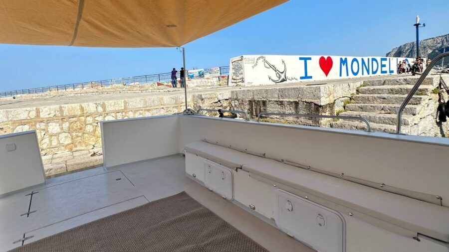 Mondello: 4-Hour Coastal Boat Tour with Aperitif & Swimming - Getting comfortable on deck: cushions, shower, toilet, and shade