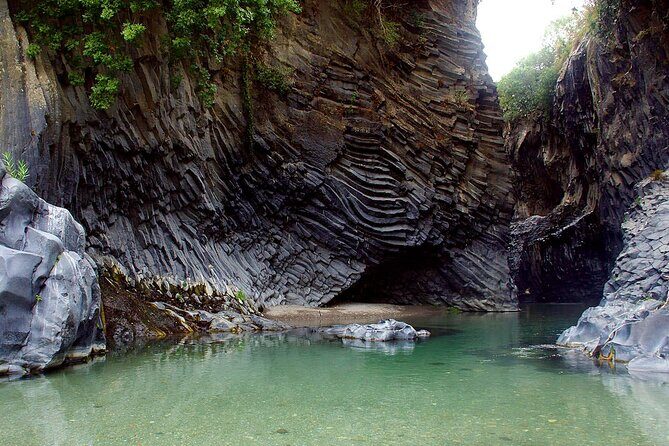 Mt. Etna and Alcantara river full day tour from Catania - Alcantara Gorges: steps, pools, and that cold-water reality