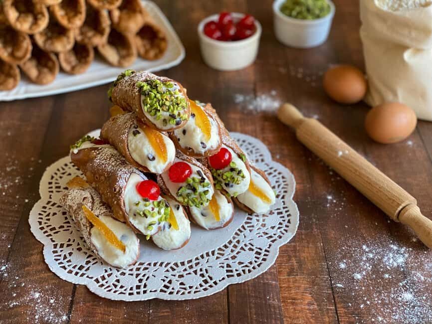 Palermo: Cannolo & Cassata MasterClass - Cannoli Lessons: Building the Filling with Sheep Ricotta