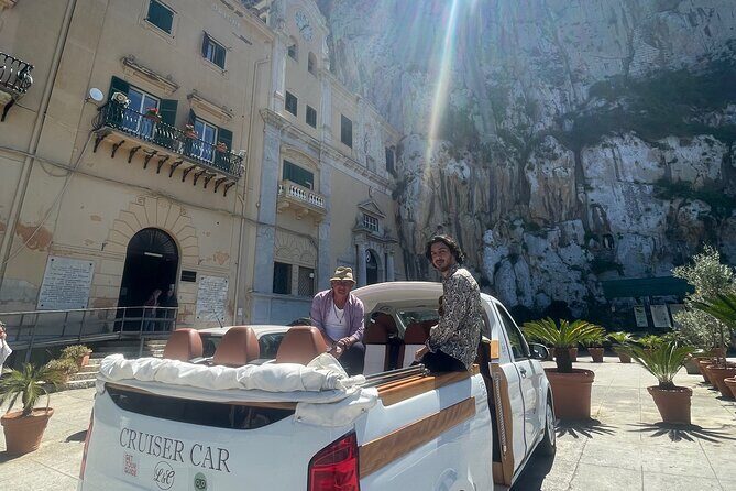 Palermo: Grand Tour in CruiserCar - The included aperitivo: Prosecco, snacks, and music with a view
