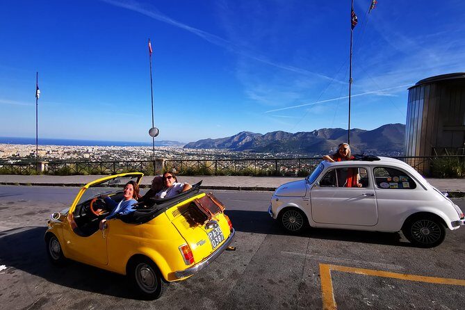 Palermo & Mondello: Vintage Fiat 500 Sightseeing Tour - Price and value: $277.60 for up to 3 people