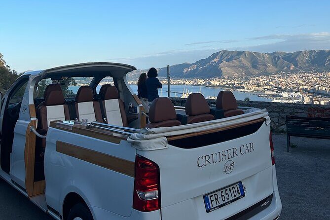 Palermo: Panoramic Mount Pellegrino in CruiserCar - Mercato del Capo (Ballarò): where Palermo tastes real