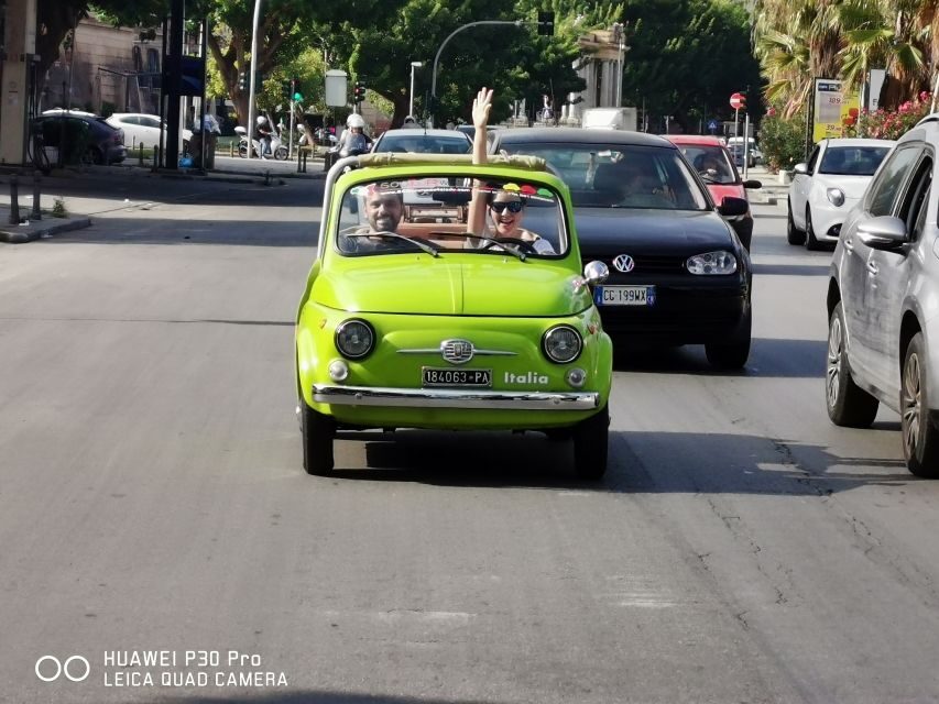 Palermo: Vintage Fiat 500 Sightseeing Tour - Falcone e Borsellino mural: where history gets personal