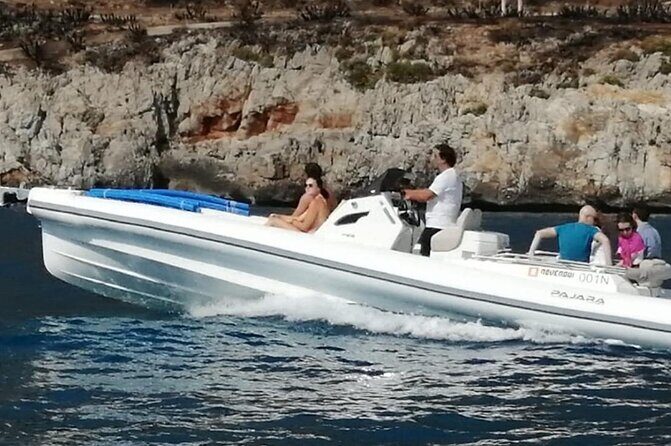 Private dinghy tour in San Vito lo Capo - Castellammare del Golfo: one solid chunk of land time