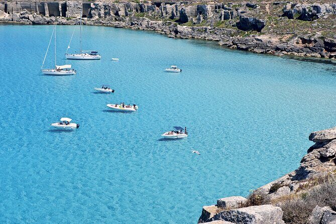 Private Tour Half Day Boat Trip in Favignana from Trapani - Scogliera di Cala Rossa and the Bue Marino area: fish, caves, and tuff-rock scenery