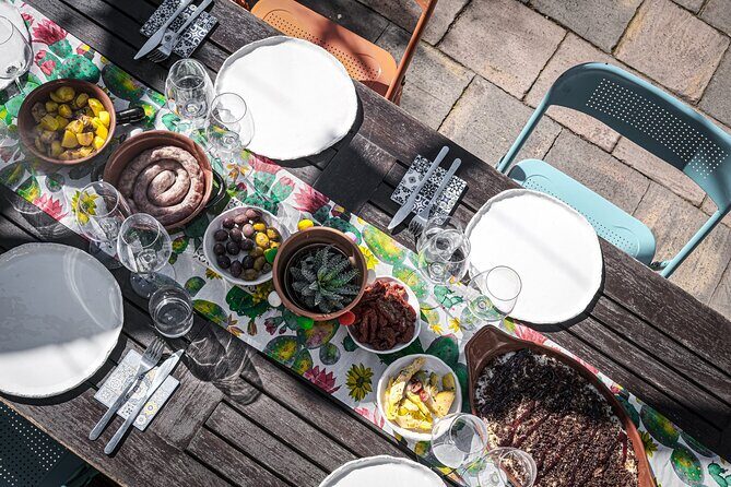 Sicilian Lunch with Wine Tasting - The shared-table menu: antipasti, primo, secondo, and vegetarian options