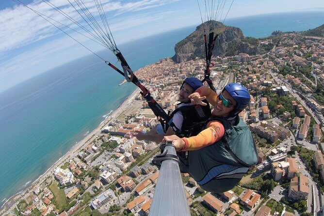 Tandem Paragliding Flight in Cefalù - GoPro Footage on an SD Card, Plus Instant Share on Your Phone