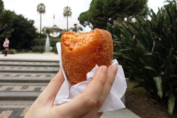 The Original Catania Street Food and Market Tour by Streaty - Piazza dei Quattro Canti: local specialties outside the loudest tourist zones