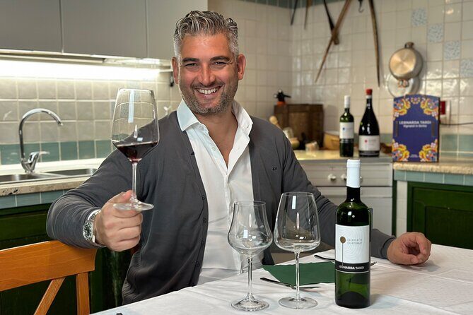 Wine tasting with gastronomic experience at Leonarda's home - A Sicily supper club built around pairing, not performance